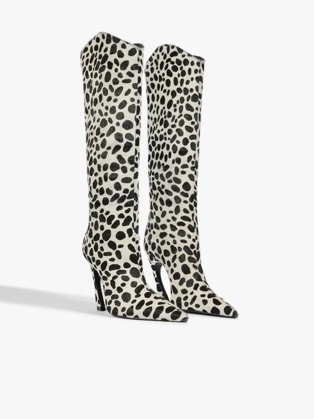 SCHUTZ Maryann Up Curve Calf Hair Boots Sz 7